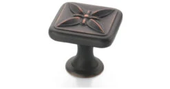 Amerock (25-pack) 1-1/8" Sundra Square Knob Oil Rubbed Bronze