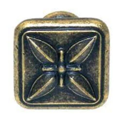 Amerock (25-Pack) 1-1/8" Sundara Ornate Knob Weathered Brass