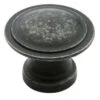 Amerock 1-3/16" Flat Top Mushroom Knob Wrought Iron Dark