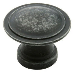 Amerock 1-3/16" Flat Top Mushroom Knob Wrought Iron Dark