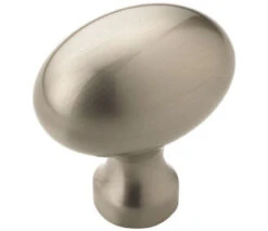 Amerock (25-Pack) 1-3/8" Vaile Oval Knob Satin Nickel
