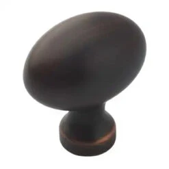 Amerock (25-Pack) 1-3/8" Oval Knob Oil Rubbed Bronze
