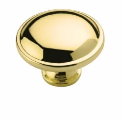 Amerock (25-Pack) 1-1/4" Knob Polished Brass