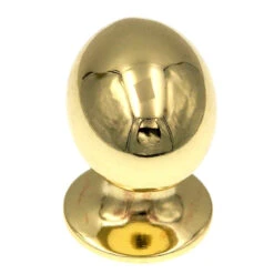 Amerock (25-PACK) 1-3/8" Oval Smooth Knob Polished Brass