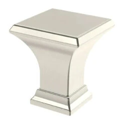 1" Refined Square Knob Polished Nickel