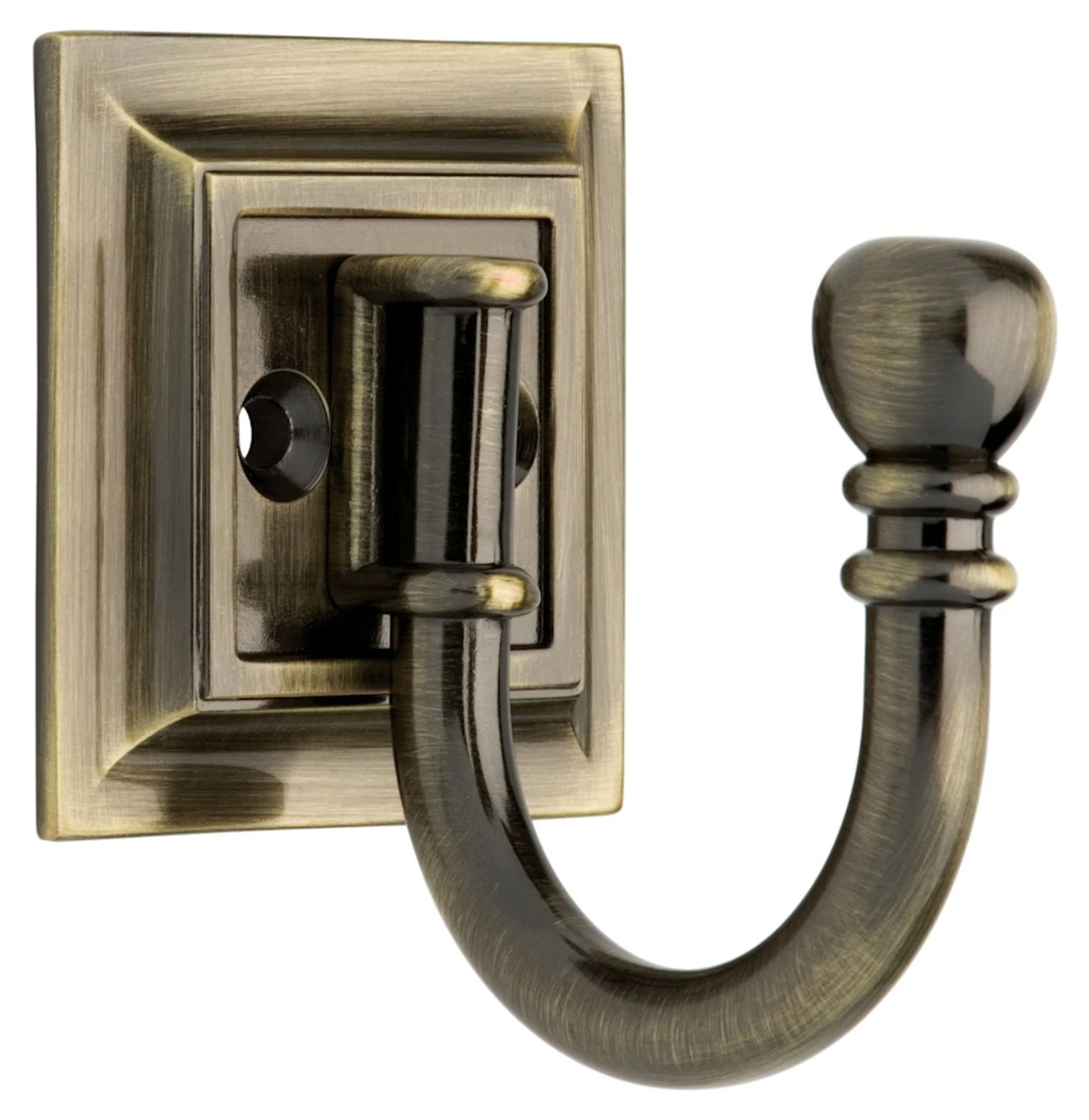 Brainerd Single Architectural Hook - Antique Brass 125561 1 Brainerd Single Architectural Hook - Antique Brass 125561