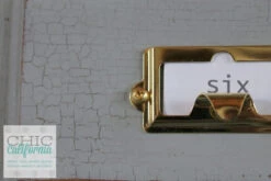 Brass Plated Cabinet Label Holder W/ Finger Pull - 2 1/2" (1300) -D'Lawless Hardware Shop brass and blue with labels 1 13718.1660582924