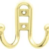 Liberty Brass Plated Robe Hook - Double Ball Hook LQ-B46115J-PB-C