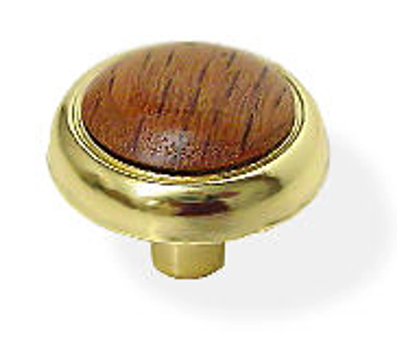 Liberty 1-1/8" Wood Insert Knob Bright Brass 1 Liberty 1-1/8" Wood Insert Knob Bright Brass