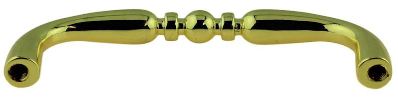 Liberty 3" Ornate Wire Pull Polished Brass 2 Liberty 3" Ornate Wire Pull Polished Brass - Image 2