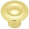 Liberty 1-3/16" Round Rings Knob Polished Brass