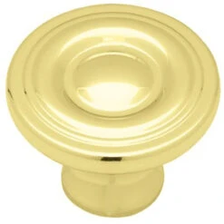 Liberty 1-3/16" Round Rings Knob Polished Brass