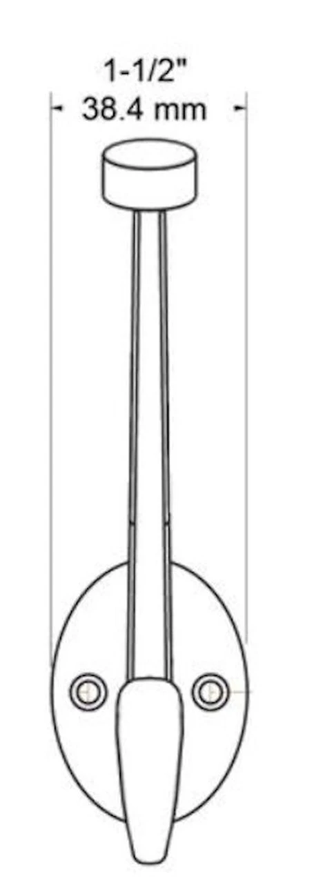 Liberty 5-5/8" Champagne Bronze Pilltop Coat And Hat Hook 3 Liberty 5-5/8" Champagne Bronze Pilltop Coat And Hat Hook - Image 3