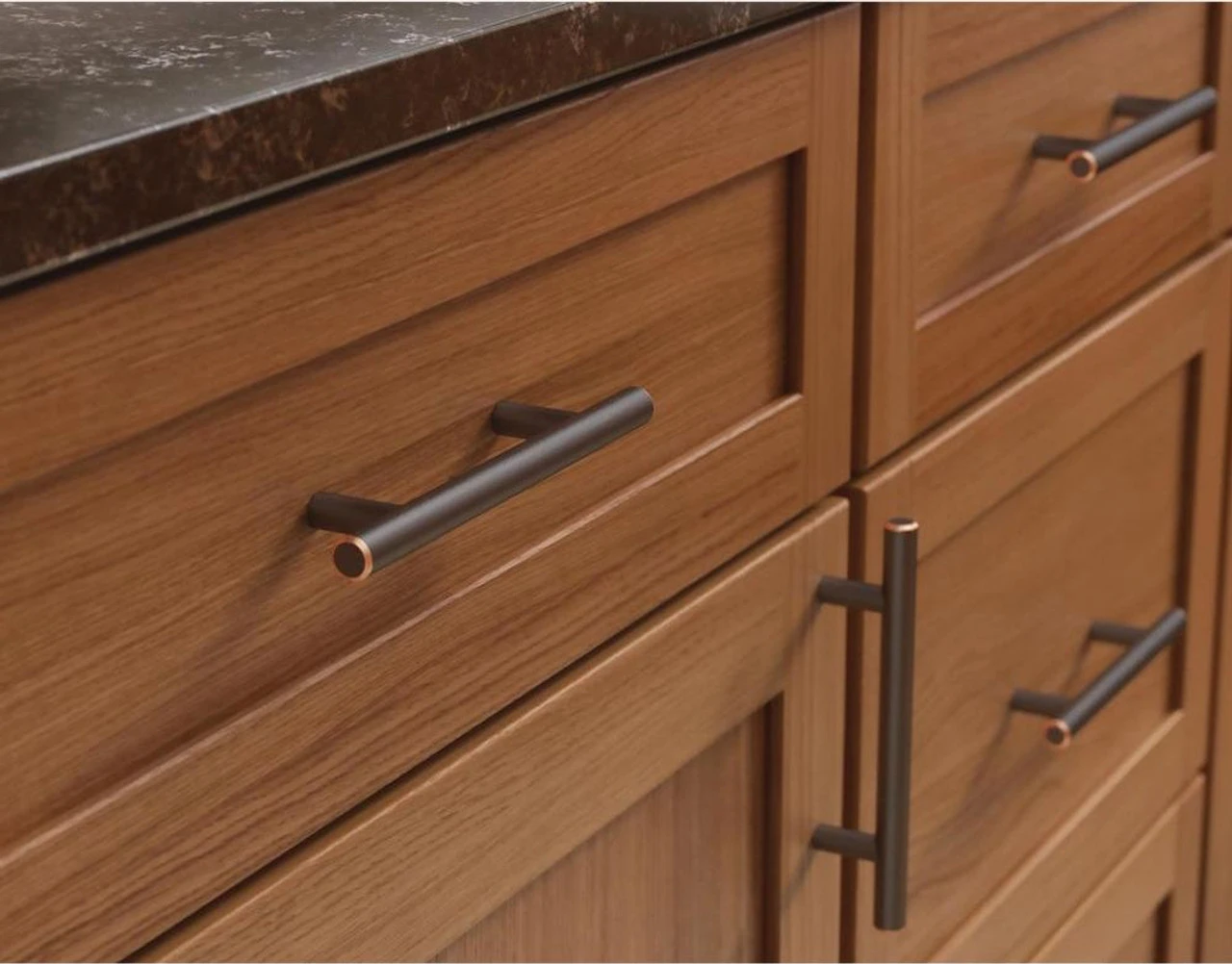 Liberty 3-3/4" Bar Pull Venetian Bronze 2 Liberty 3-3/4" Bar Pull Venetian Bronze - Image 2