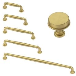 Liberty 5" Classic Elegance Pull Bayview Brass -D'Lawless Hardware Shop brushed brass classic elegance pull 128mm 11 01906.1645218620