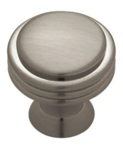 Liberty 1-1/16" Geometrics Collection Ring Knob Brushed Nickel Plated