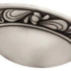 Liberty 3" Paisley Cup Pull Brushed Satin Pewter
