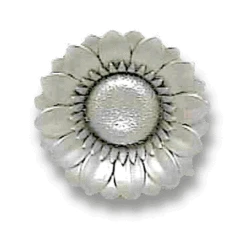Liberty 1-3/8" Sunflower Knob Brushed Satin Silver
