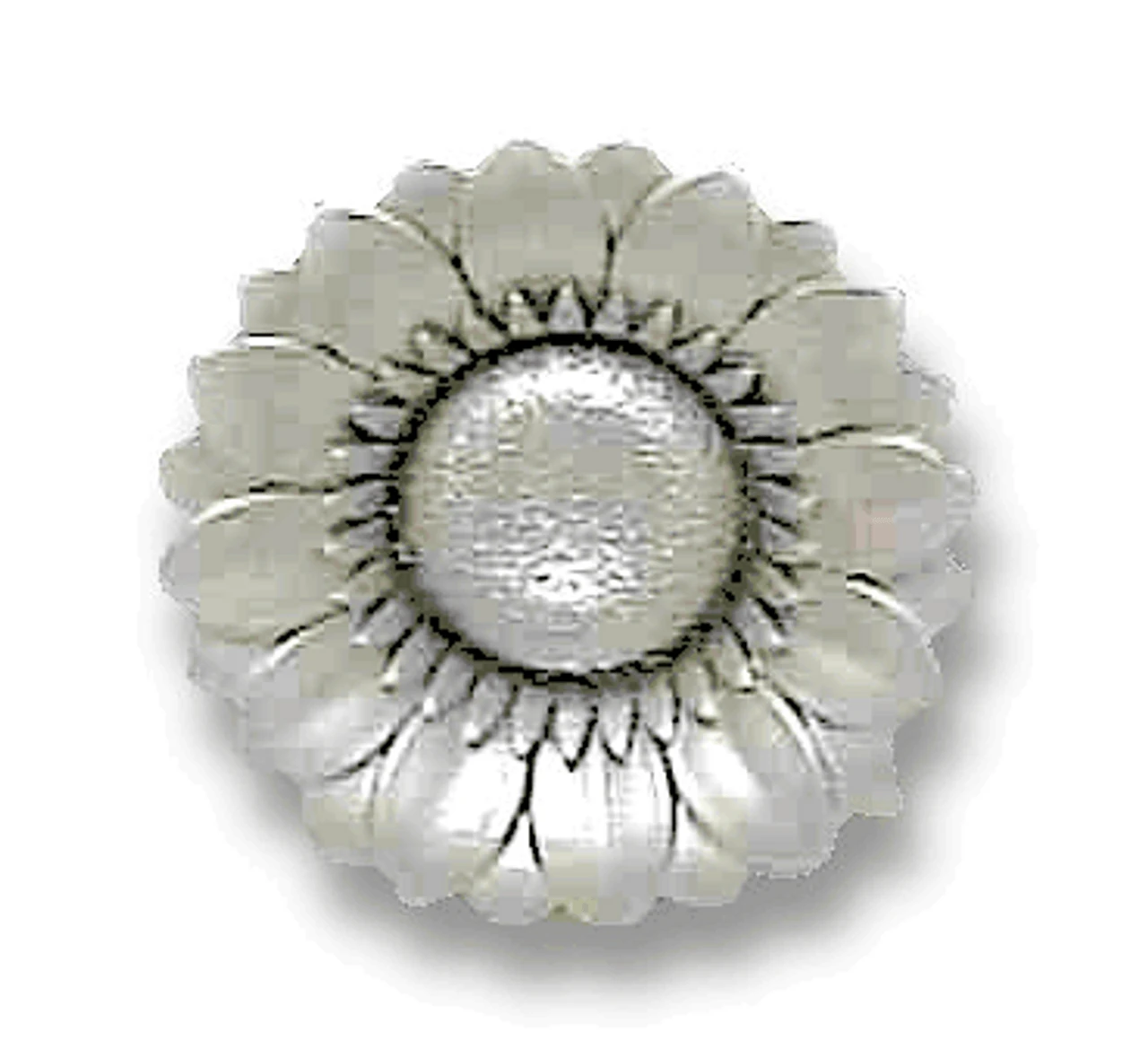Liberty 1-3/8" Sunflower Knob Brushed Satin Silver 1 Liberty 1-3/8" Sunflower Knob Brushed Satin Silver