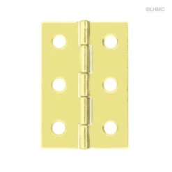 Butt Hinge 6 Hole Brass Plated 2 1/2" X 1-5/8" H11-H537D-2-5BP