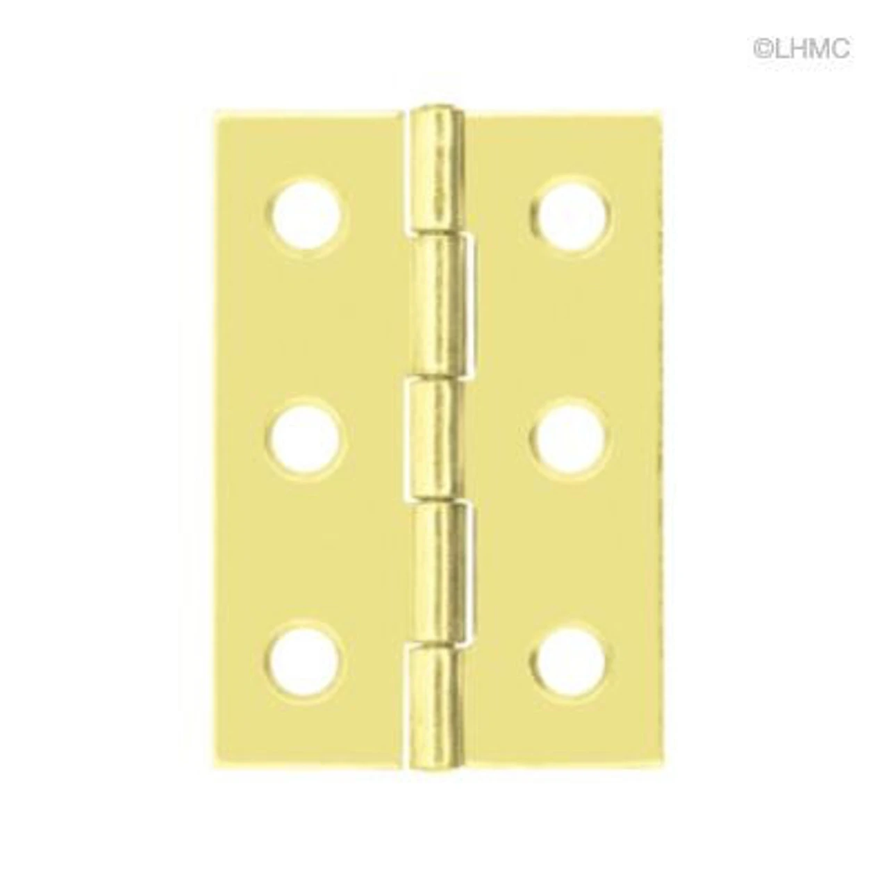 Butt Hinge 6 Hole Brass Plated 2 1/2" X 1-5/8" H11-H537D-2-5BP 1 Butt Hinge 6 Hole Brass Plated 2 1/2" X 1-5/8" H11-H537D-2-5BP