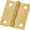 Butt Hinge - Brass Plated - Square 1 1/2" X 1-1/2" H11-H537BBP112