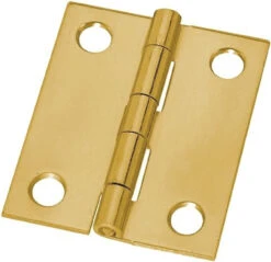 Butt Hinge - Brass Plated - Square 1 1/2" X 1-1/2" H11-H537BBP112