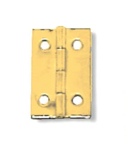 Butt Hinge - Light Duty - Brass Plated - 1 1/16" X 11/16"
