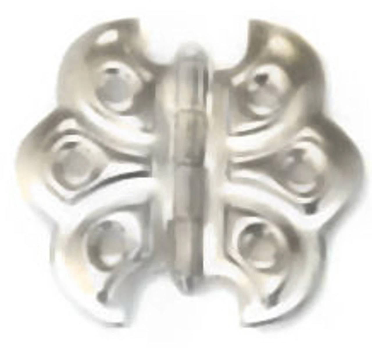 2-1/8"x2-3/8" Butterfly Cabinet Hinge With Screws Matte Chrome 1 2-1/8"x2-3/8" Butterfly Cabinet Hinge With Screws Matte Chrome