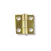 Cabinet Hinge - Butt Hinge - Brass Plated - 1" Square