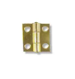 Cabinet Hinge - Butt Hinge - Brass Plated - 1" Square