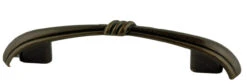 3" Or 3-3/4" Dual Mount Reed Pull Statuary Bronze