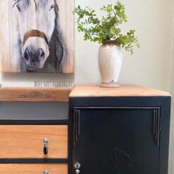 2-5/8" Teardrop Pendant Pull Black Ceramic & Antique Pewter -D'Lawless Hardware Shop cabinet with drop pulls 4 14856.1646761661