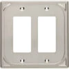 Liberty Cambray Double Decorator Wall Plate - Satin Nickel (144408)