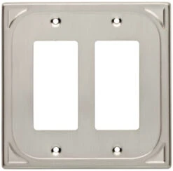 Liberty Cambray Double Decorator Wall Plate - Satin Nickel (144408)