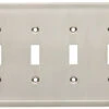 Liberty Cambray Quad Switch Wall Plate - Satin Nickel (144410)
