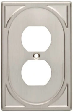 Liberty Cambray Single Duplex Wall Plate - Satin Nickel (144422) (W24565-SN-U)