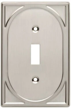 Liberty Cambray Single Switch Wall Plate - Satin Nickel (144416)