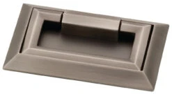 Liberty 3" External Campaign Bail Pull Heirloom Silver