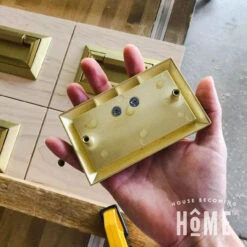 Liberty 3" External Campaign Bail Pull Heirloom Silver -D'Lawless Hardware Shop campaign style bail pulls backside 1 49687.1658508654