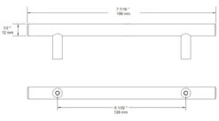 Liberty 5" Bar Pull Champagne Bronze -D'Lawless Hardware Shop center champagne bronze bar drawer pull 128mm 14 77163.1658350093