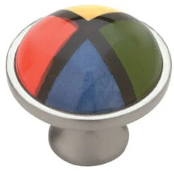 Liberty 1-1/4" Ceramic Quadrant Knob Brushed Satin Pewter
