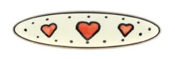 Liberty 3" Heart Ceramic Pull Satin Nickel