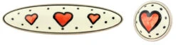 Liberty 3" Heart Ceramic Pull Satin Nickel -D'Lawless Hardware Shop ceramic satin nickel pull w hearts 3 l pbf690 org c 30 59797.1646931394