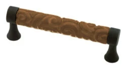 Liberty 3-3/4" Ceramic Totem Pull Ochre And Flat Black