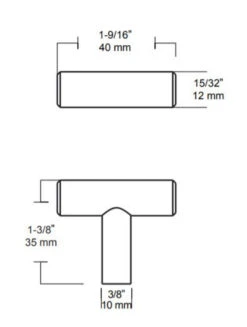 Liberty 1-9/16" Bar Knob Champagne Bronze -D'Lawless Hardware Shop champagne bronze bar cabinet knob 40mm 17 86691.1657723883