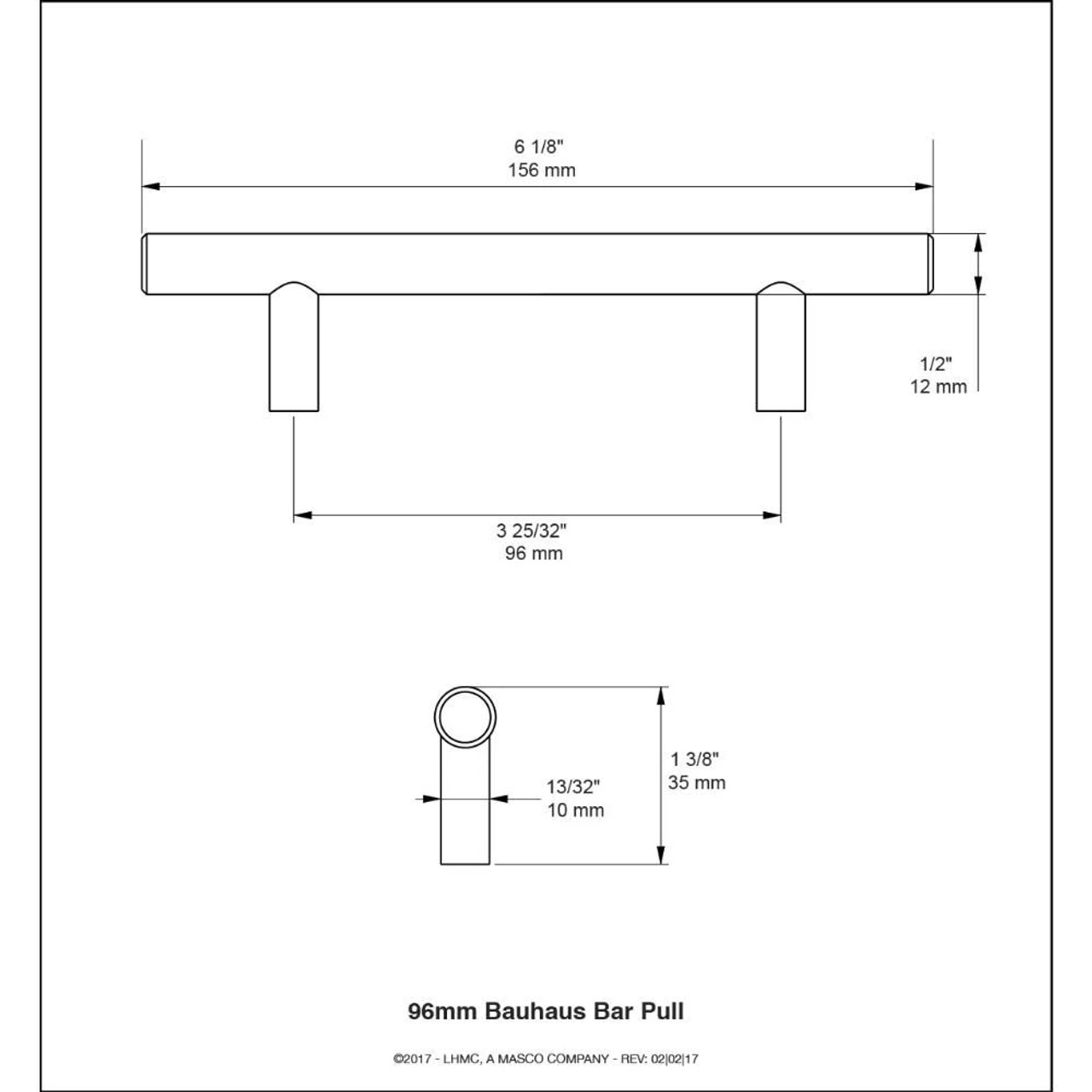 Liberty 3-3/4" Bar Pull Champagne Bronze 3 Liberty 3-3/4" Bar Pull Champagne Bronze - Image 3