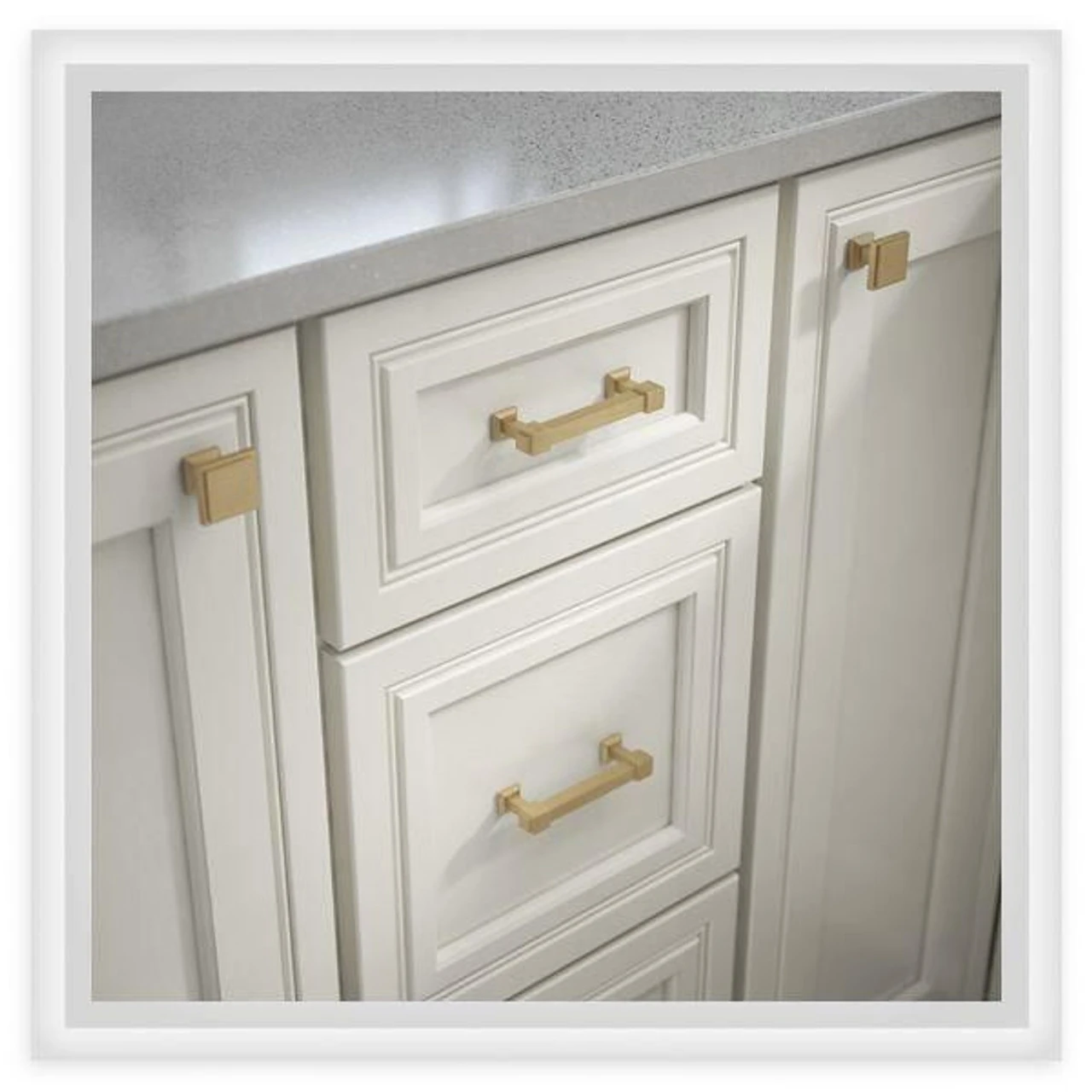 Liberty 3" Classic Square Pull Champagne Bronze 2 Liberty 3" Classic Square Pull Champagne Bronze - Image 2