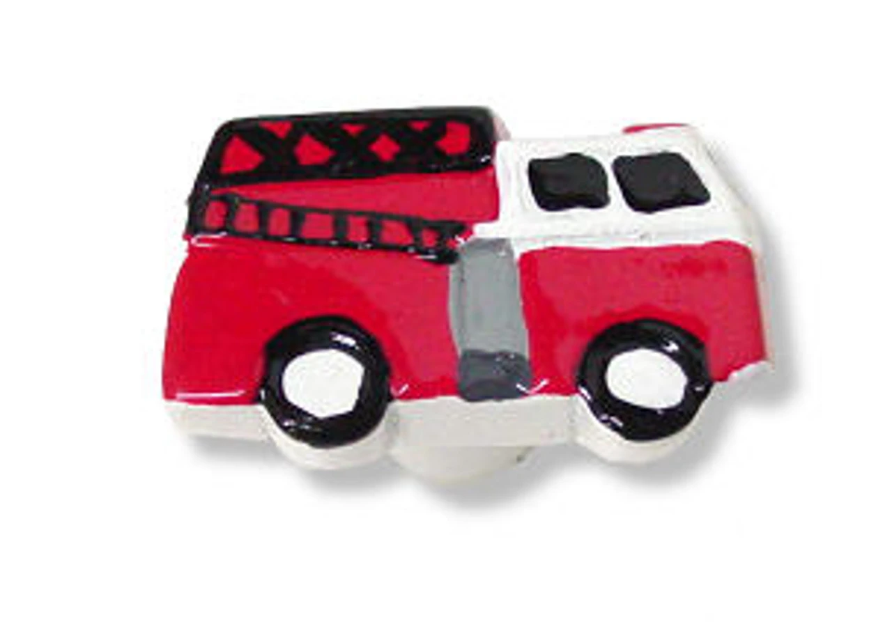 Liberty 1-5/8" Charming Handpainted Resin Fire Truck Knob 1 Liberty 1-5/8" Charming Handpainted Resin Fire Truck Knob