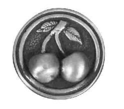 Liberty 1-3/8" Cherries Knob Brushed Satin Pewter